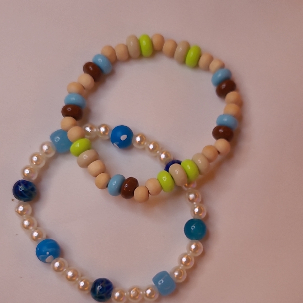 Colorful Beaded  Bracelets Set
